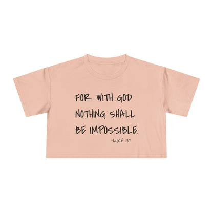 GOD DID - Women's Crop Tee