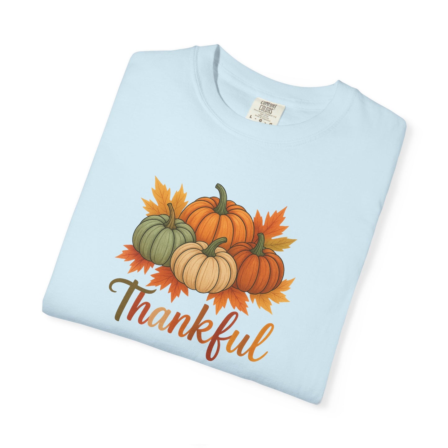 Thankful Pumpkin Patch T-shirt, Fall Leaves, Thanksgiving Tee, Autumn Vibes