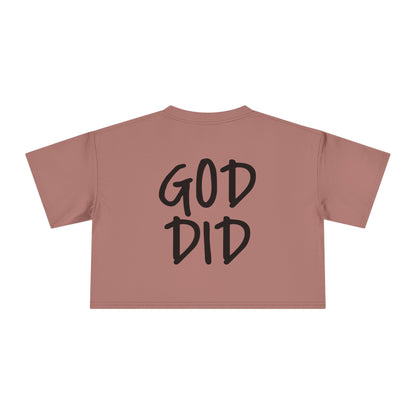 GOD DID - Women's Crop Tee