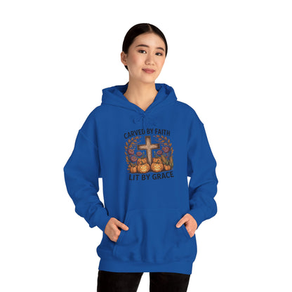Carved by Faith Lit by Grace Shirt - Faith-Inspired Fall Hoodie