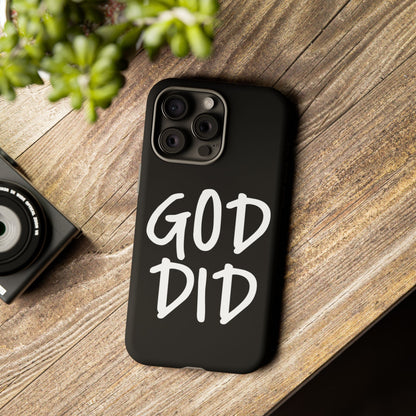 GOD DID - Apple iPhone Case(iPhone 13, 14, 15, 16, 17 Pro/Pro Max)