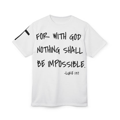 GOD DID - Large Print Faith Based Statement T-Shirt