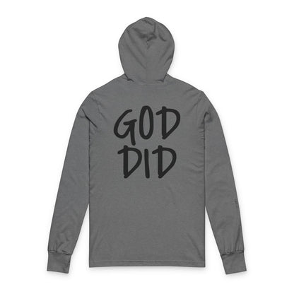 GOD DID - Unisex Hooded Long Sleeve T-Shirt