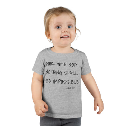 GOD DID - Faith Inspired Toddler T-shirt