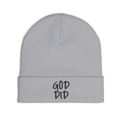 GOD DID - Knit Beanie (Embroidered)