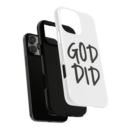 GOD DID - Apple iPhone Case(iPhone 13, 14, 15, 16, 17 Pro/Pro Max)