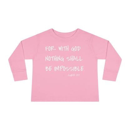 GOD DID - Toddler Long Sleeve T-Shirt