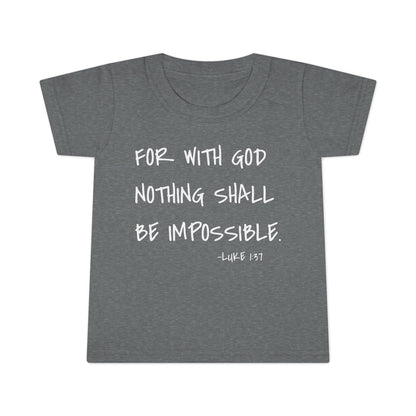 GOD DID - Faith Inspired Toddler T-shirt