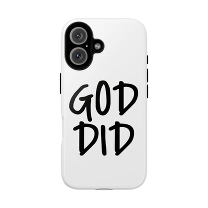 GOD DID - Apple iPhone Case(iPhone 13, 14, 15, 16, 17 Pro/Pro Max)