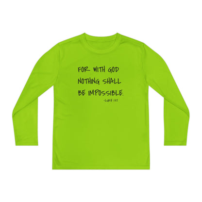 GOD DID - Youth Long Sleeve T-Shirt