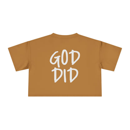 GOD DID - Women's Crop Tee