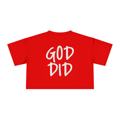 GOD DID - Women's Crop Tee