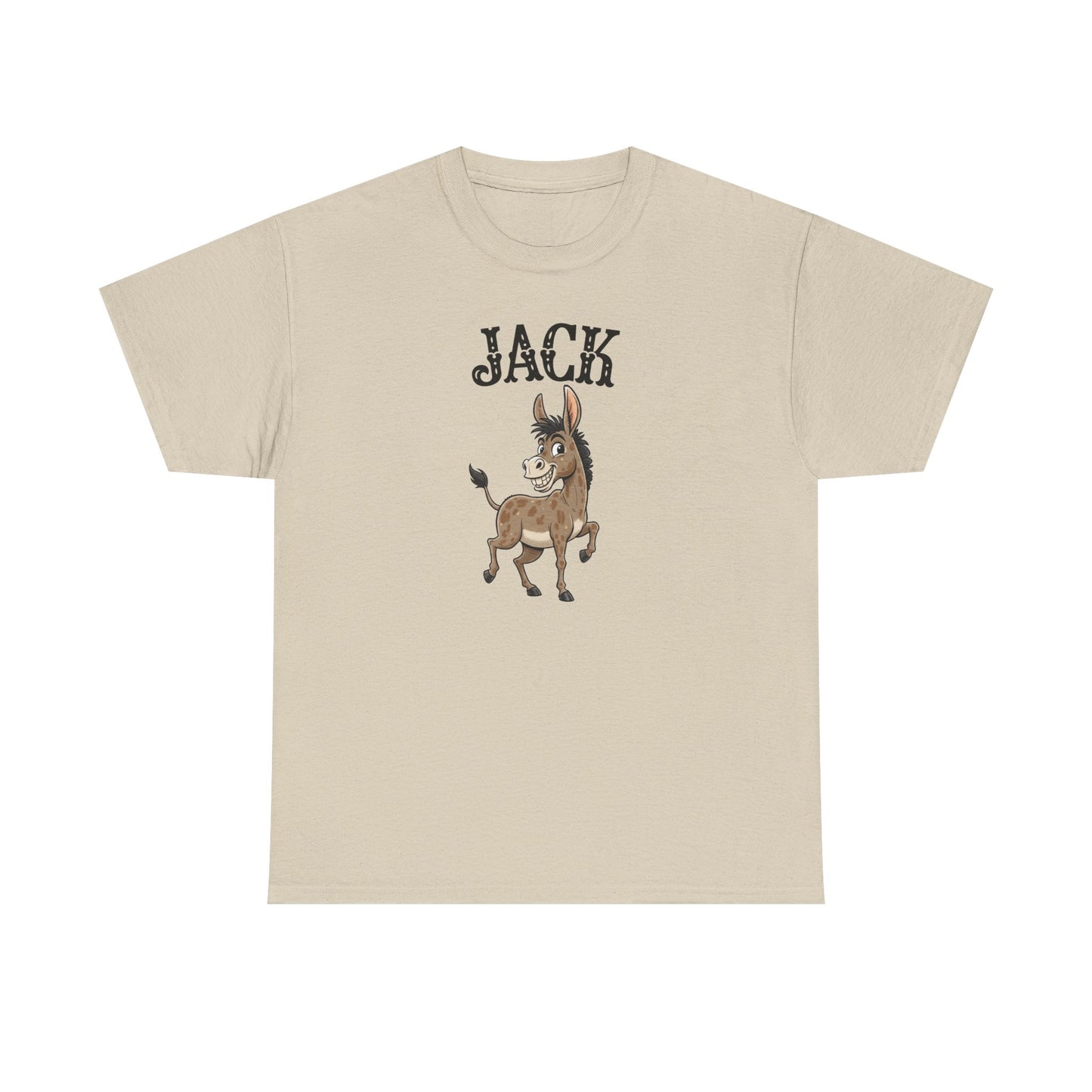 Jack The Ass T-Shirt | Cute Farm Animal Graphic Tee | Sarcastic Humor Wordplay Apparel