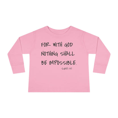 GOD DID - Toddler Long Sleeve T-Shirt