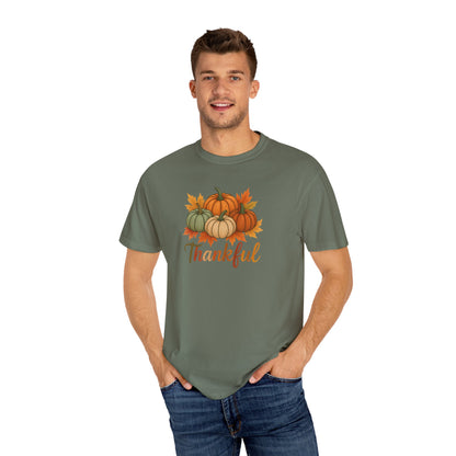 Thankful Pumpkin Patch T-shirt, Fall Leaves, Thanksgiving Tee, Autumn Vibes