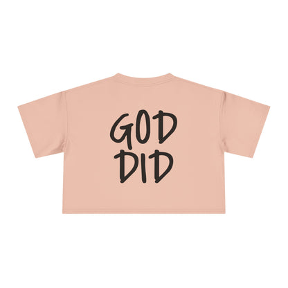GOD DID - Women's Crop Tee