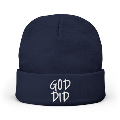 GOD DID - Knit Beanie (Embroidered)