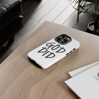 GOD DID - Apple iPhone Case(iPhone 13, 14, 15, 16, 17 Pro/Pro Max)