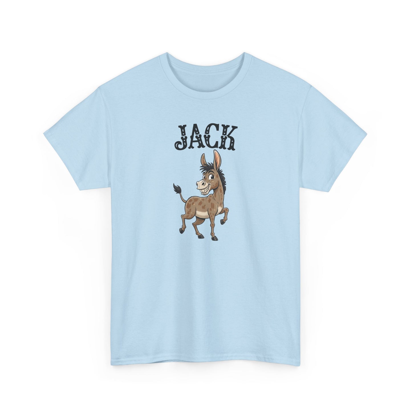 Jack The Ass T-Shirt | Cute Farm Animal Graphic Tee | Sarcastic Humor Wordplay Apparel