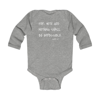 GOD DID - Infant Long Sleeve Onesie
