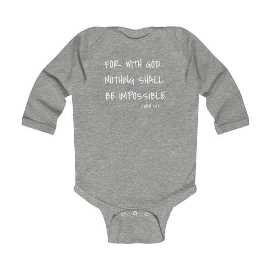 GOD DID - Infant Long Sleeve Onesie