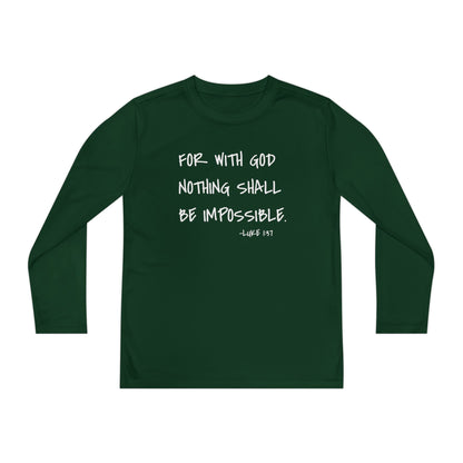 GOD DID - Youth Long Sleeve T-Shirt