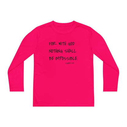 GOD DID - Youth Long Sleeve T-Shirt