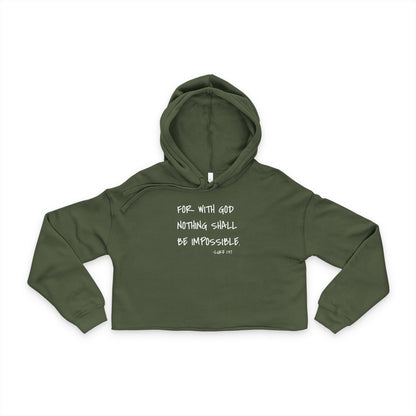 GOD DID - Women's Cropped Hoodie