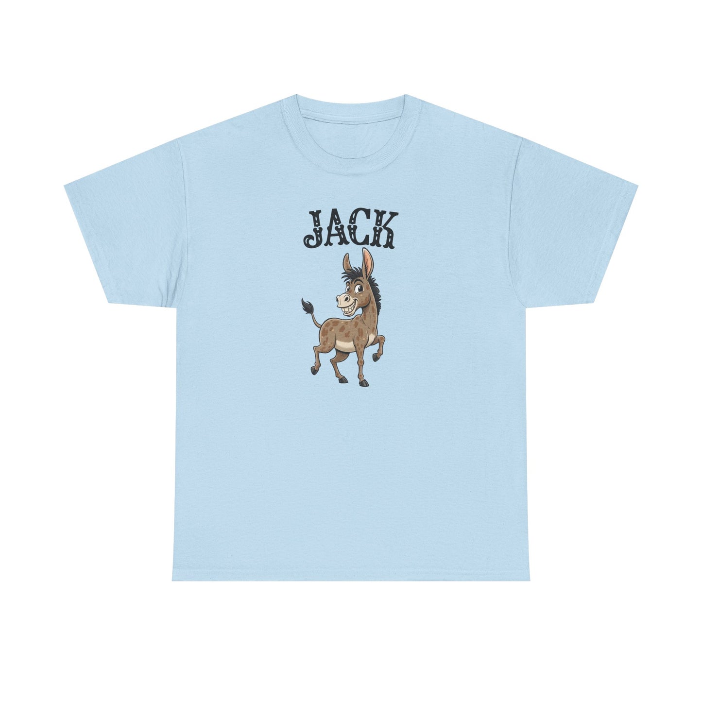 Jack The Ass T-Shirt | Cute Farm Animal Graphic Tee | Sarcastic Humor Wordplay Apparel