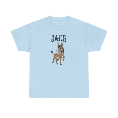 Jack The Ass T-Shirt | Cute Farm Animal Graphic Tee | Sarcastic Humor Wordplay Apparel