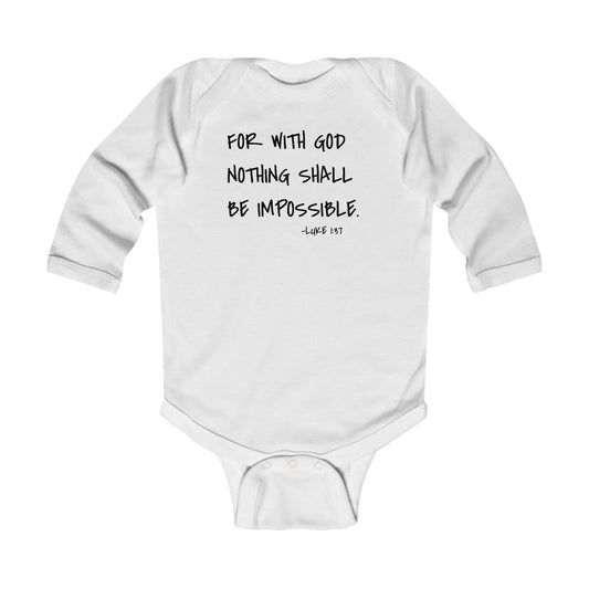 GOD DID - Infant Long Sleeve Onesie