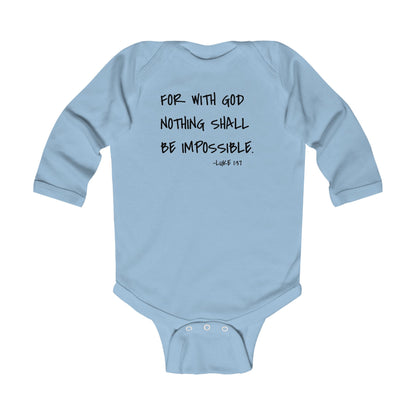 GOD DID - Infant Long Sleeve Onesie
