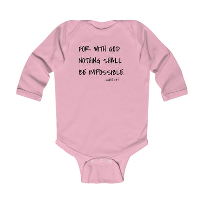 GOD DID - Infant Long Sleeve Onesie