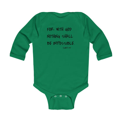 GOD DID - Infant Long Sleeve Onesie