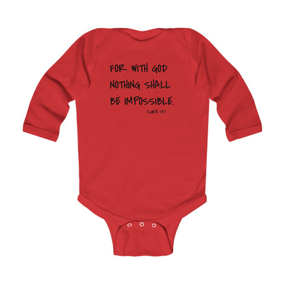 GOD DID - Infant Long Sleeve Onesie