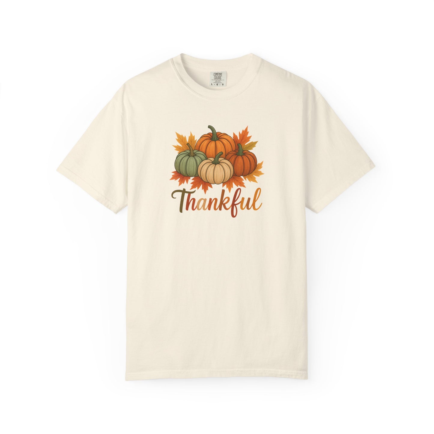 Thankful Pumpkin Patch T-shirt, Fall Leaves, Thanksgiving Tee, Autumn Vibes