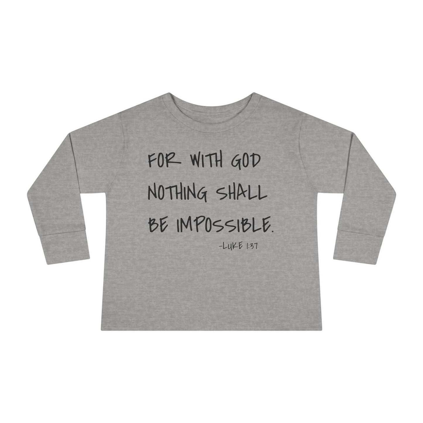 GOD DID - Toddler Long Sleeve T-Shirt