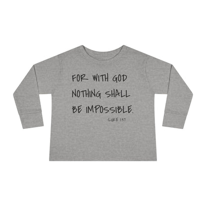 GOD DID - Toddler Long Sleeve T-Shirt