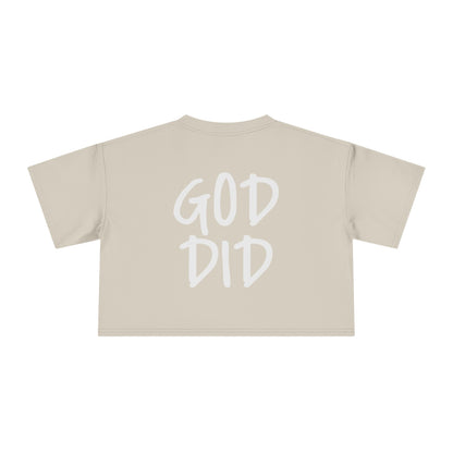 GOD DID - Women's Crop Tee