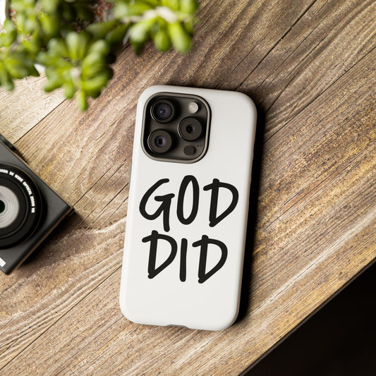 GOD DID - Apple iPhone Case(iPhone 13, 14, 15, 16, 17 Pro/Pro Max)
