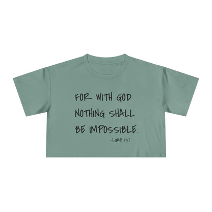 GOD DID - Women's Crop Tee