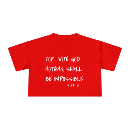 GOD DID - Women's Crop Tee
