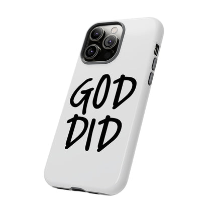 GOD DID - Apple iPhone Case(iPhone 13, 14, 15, 16, 17 Pro/Pro Max)