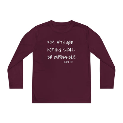 GOD DID - Youth Long Sleeve T-Shirt