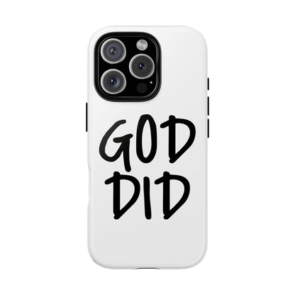 GOD DID - Apple iPhone Case(iPhone 13, 14, 15, 16, 17 Pro/Pro Max)