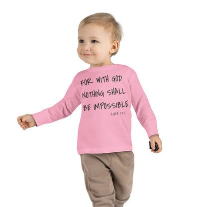 GOD DID - Toddler Long Sleeve T-Shirt