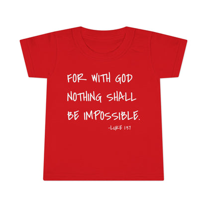 GOD DID - Faith Inspired Toddler T-shirt