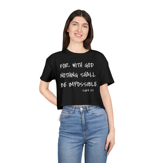 GOD DID - Women's Crop Tee