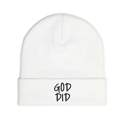 GOD DID - Knit Beanie (Embroidered)