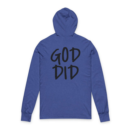GOD DID - Unisex Hooded Long Sleeve T-Shirt